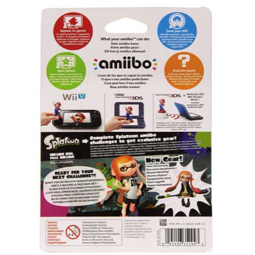 Splatoon Girl amiibo for Nintendo Wii U/3DS