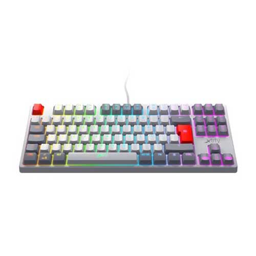 Xtrfy K4 RGB TKL Compact Mechanical Gaming Keyboard, Tenkeyless , Full N-key Rollover, 1000Hz, Adjustable RGB, Retro