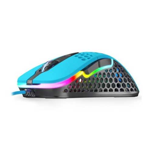 Xtrfy M4 RGB Wired Optical Gaming Mouse, USB, 400-16000 DPI, Omron Switches, 125-1000 Hz, Adjustable RGB, Blue