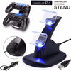 Dual Controller Charging Dock Fast Charger USB Mount LED for Sony PS4 Pro Slim