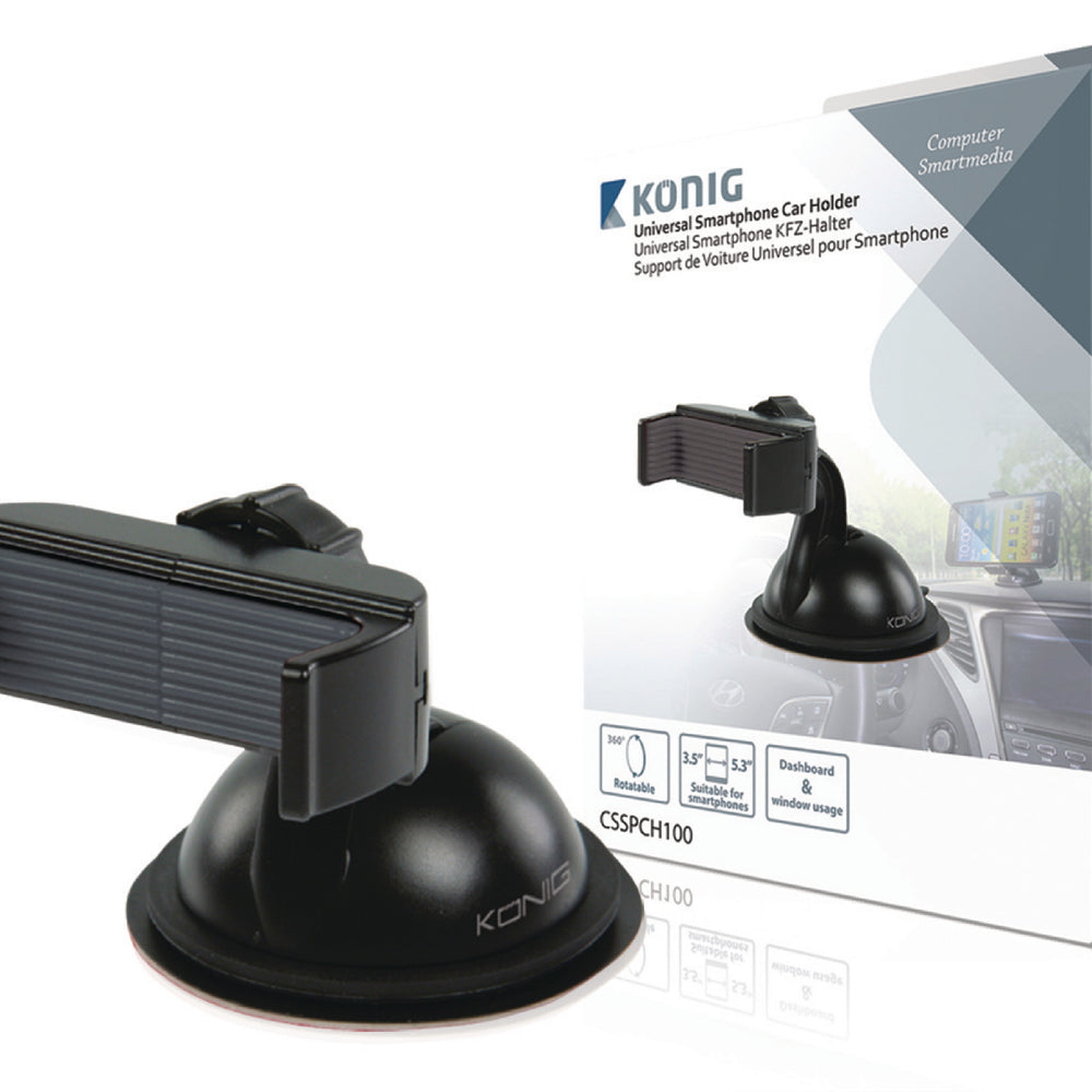 König Universal Smartphone Mount In-Car Window and Dashboard