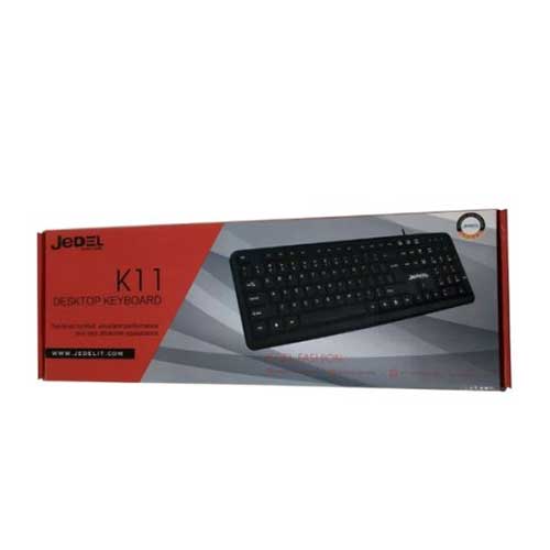Jedel K11 Wired Keyboard, USB, Low Profile, Spill Resistant, Quiet Keys