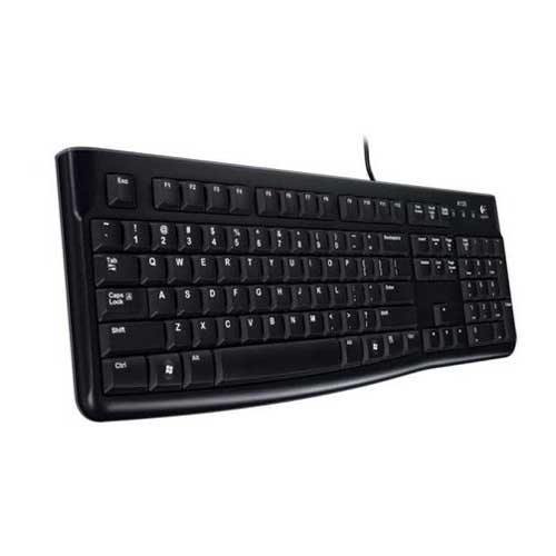 Logitech K120 Wired Keyboard, USB, Low Profile, Quiet Keys, OEM