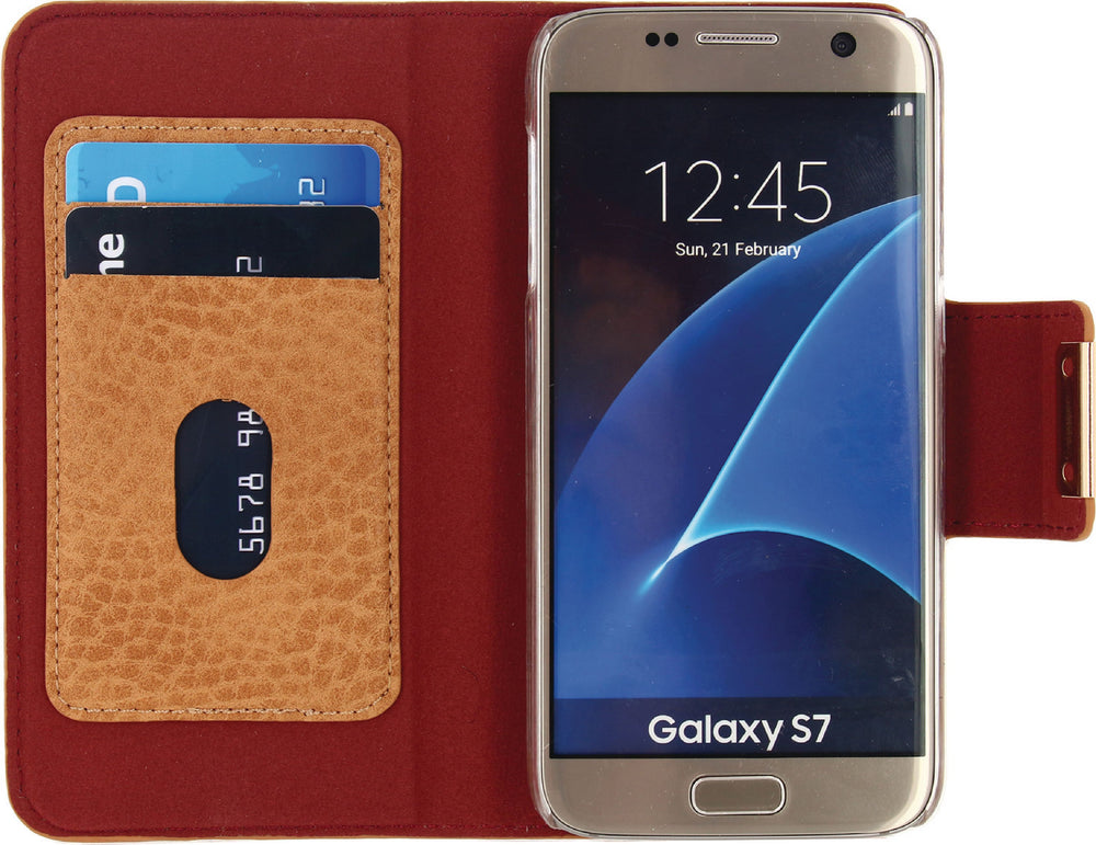 Mobilize Smartphone Detachable Wallet Book Case Samsung Galaxy S7 Brown 
