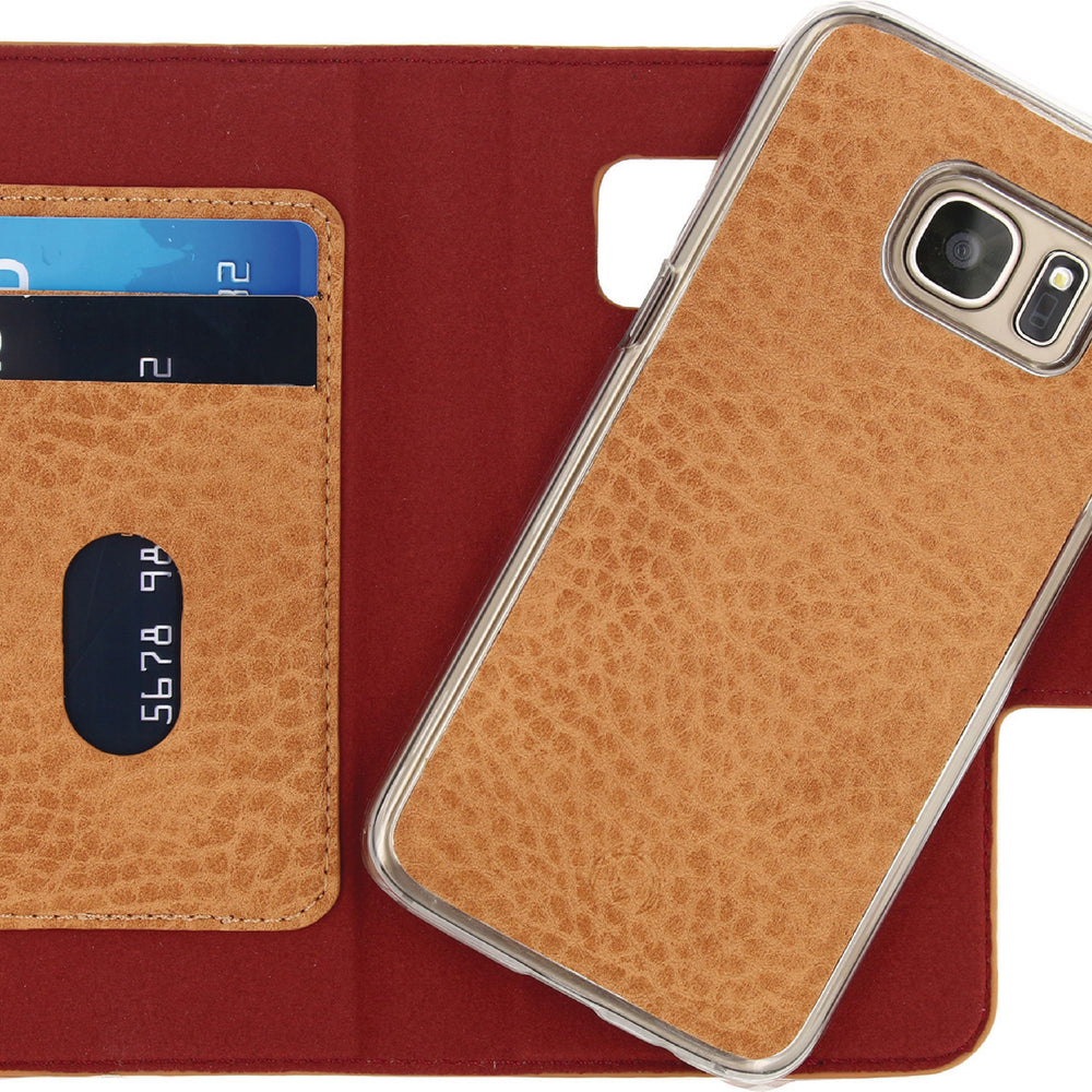 Mobilize Smartphone Detachable Wallet Book Case Samsung Galaxy S7 Brown 