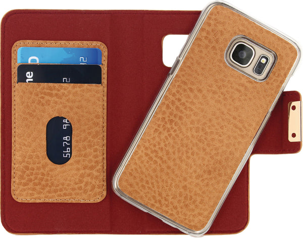 Mobilize Smartphone Detachable Wallet Book Case Samsung Galaxy S7 Brown 