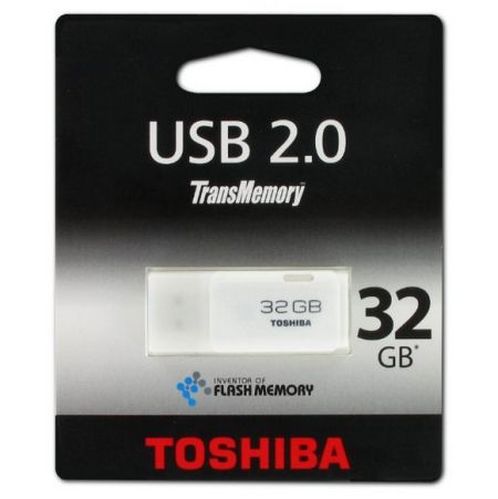 Toshiba 32GB USB 2.0 Memory Pen, TransMemory Hayabusa, White