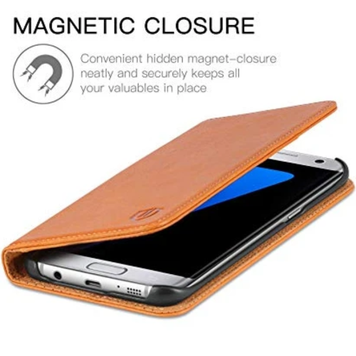 Premium Magnet Smartphone Book Case for Samsung Galaxy S7