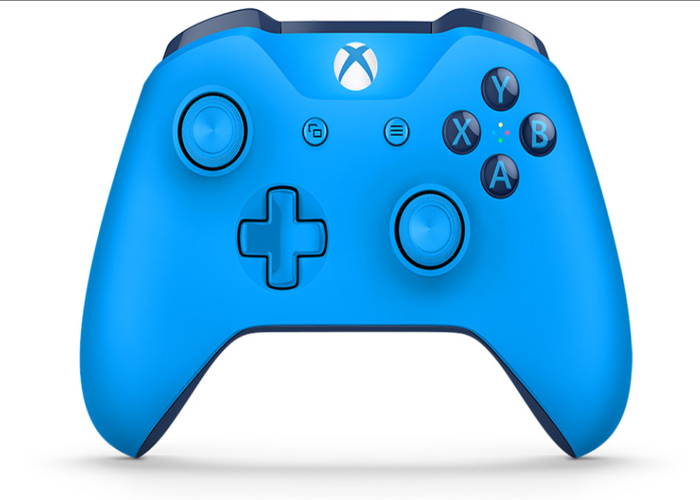 Microsoft Official Xbox One S Wireless Controller - Blue Vortex