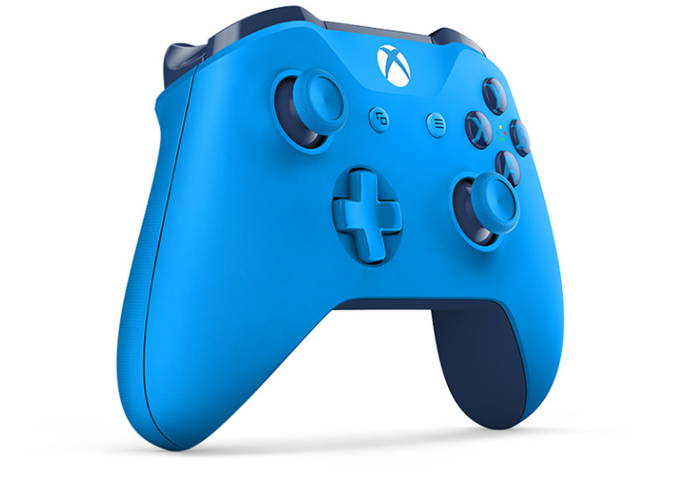 Microsoft Official Xbox One S Wireless Controller - Blue Vortex